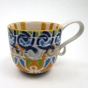 Anthropologie Kantha Stitched Mug